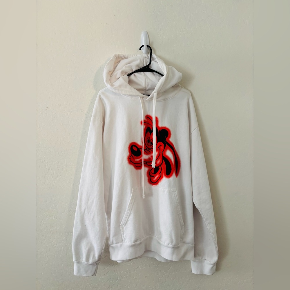 White Noon Goons x Disney Goofy Fleece Graphic Hoodie - Picture 3 of 9